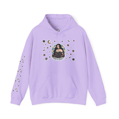 🕸️“Soft Goth” Unisex Heavy Blend™ Hooded Sweatshirt — dreamy, deadly, and not here to be tamed 🖤🌙🕸️✨