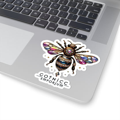 🐝 “BEEJEWEL” Kiss-Cut Sticker — sweet sting with sparkle 🖤💎🍯