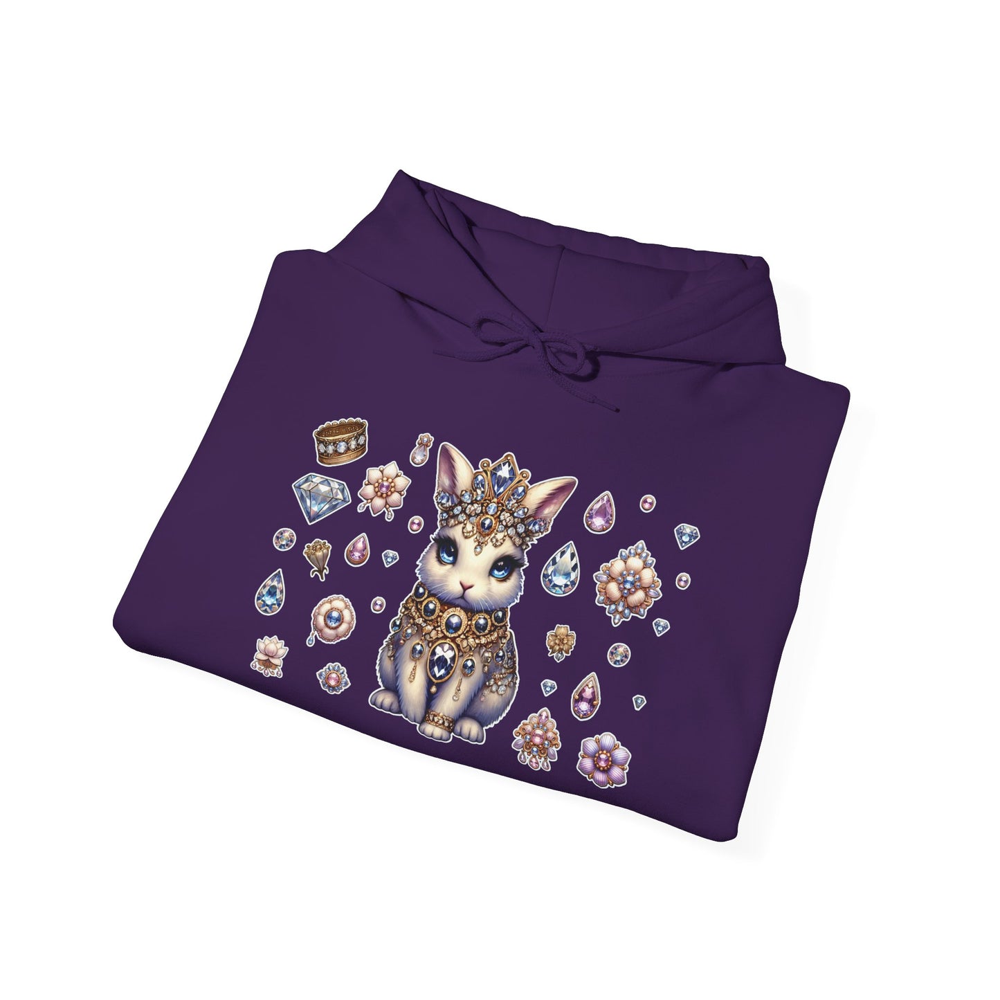 "Jeweled Bunny" Unisex Heavy Blend™ Hooded Sweatshirt