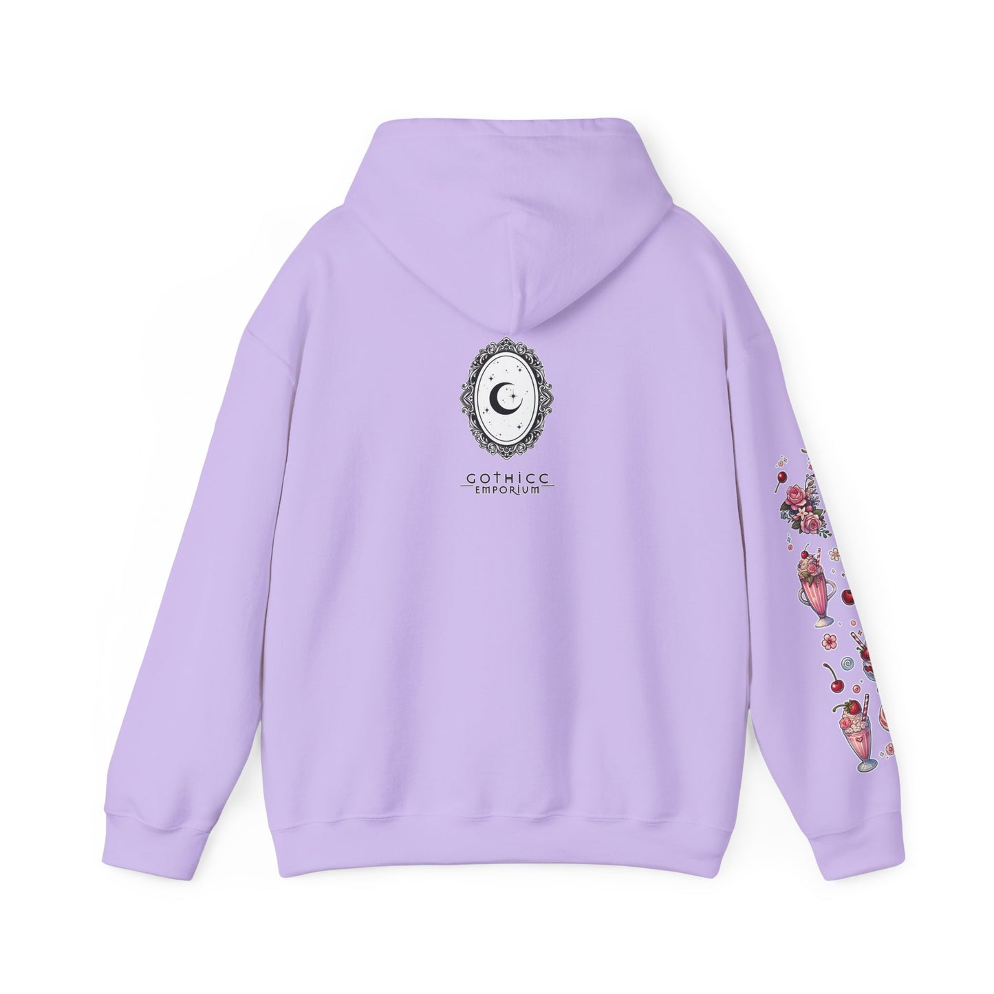🐄🍓"Milkshake Cow” Unisex Heavy Blend™ Hooded Sweatshirt — sweet, thick, and unapologetically mooo-dy 🐄🍓🖤✨
