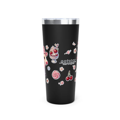 “Milkshake” Copper Vacuum Insulated Tumbler – 22oz — bold, chilled, and curvy with a kick 🐄🥤🖤✨