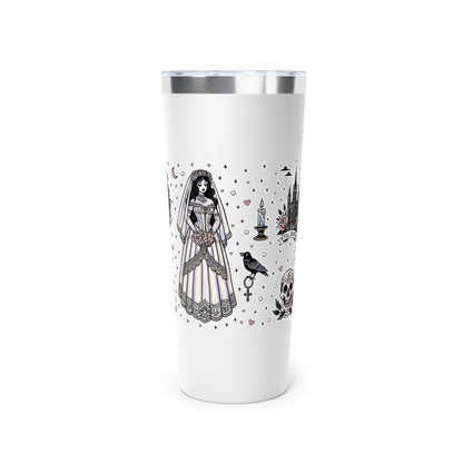 “Bride” Copper Vacuum Insulated Tumbler – 22oz — cold-hearted, hot-blooded, and ready to say I brew 💍🔥🥂🖤