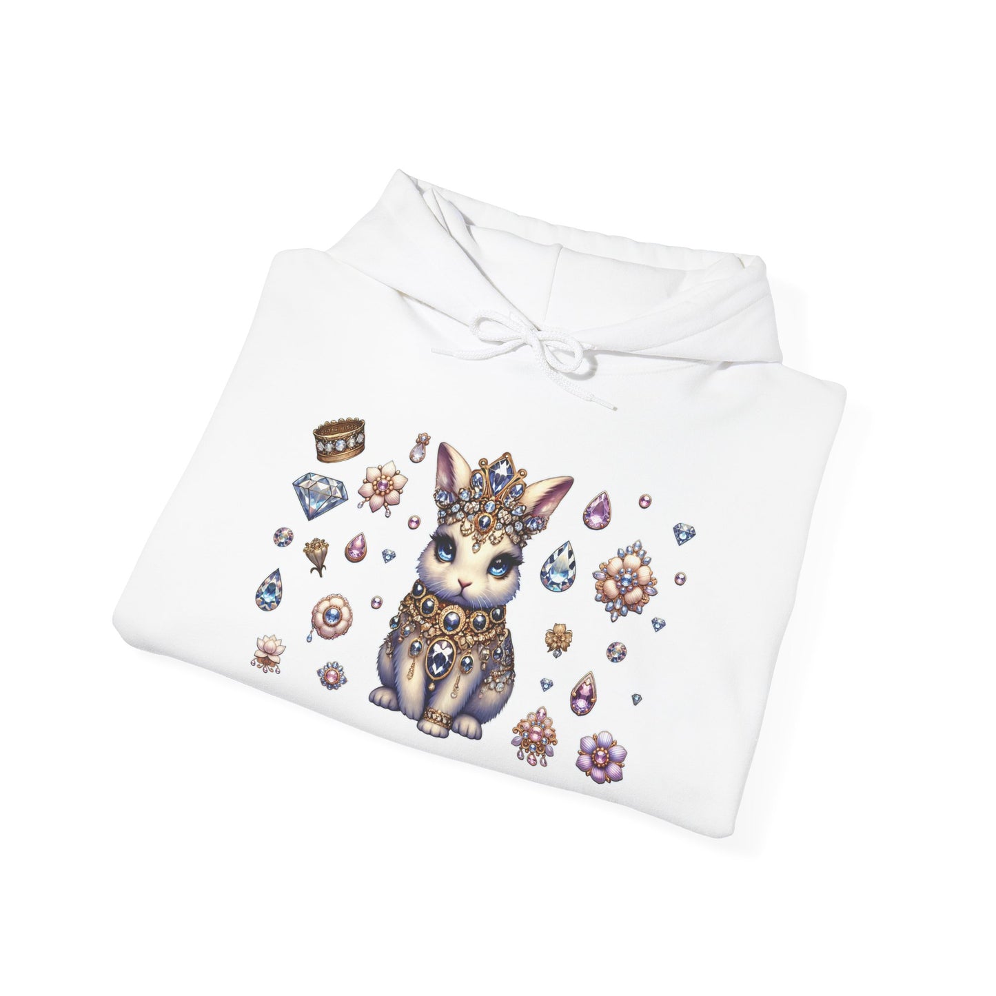 "Jeweled Bunny" Unisex Heavy Blend™ Hooded Sweatshirt