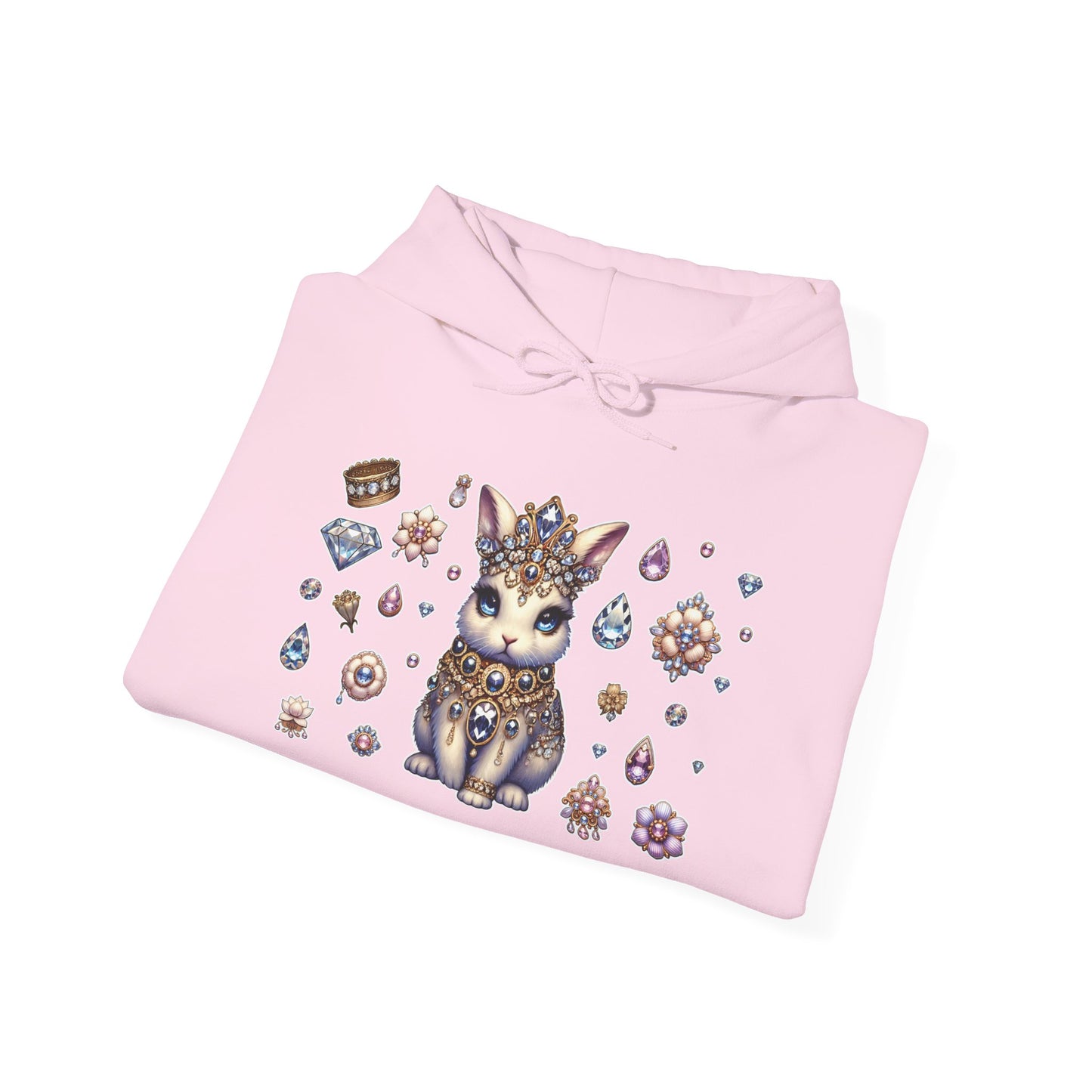 "Jeweled Bunny" Unisex Heavy Blend™ Hooded Sweatshirt