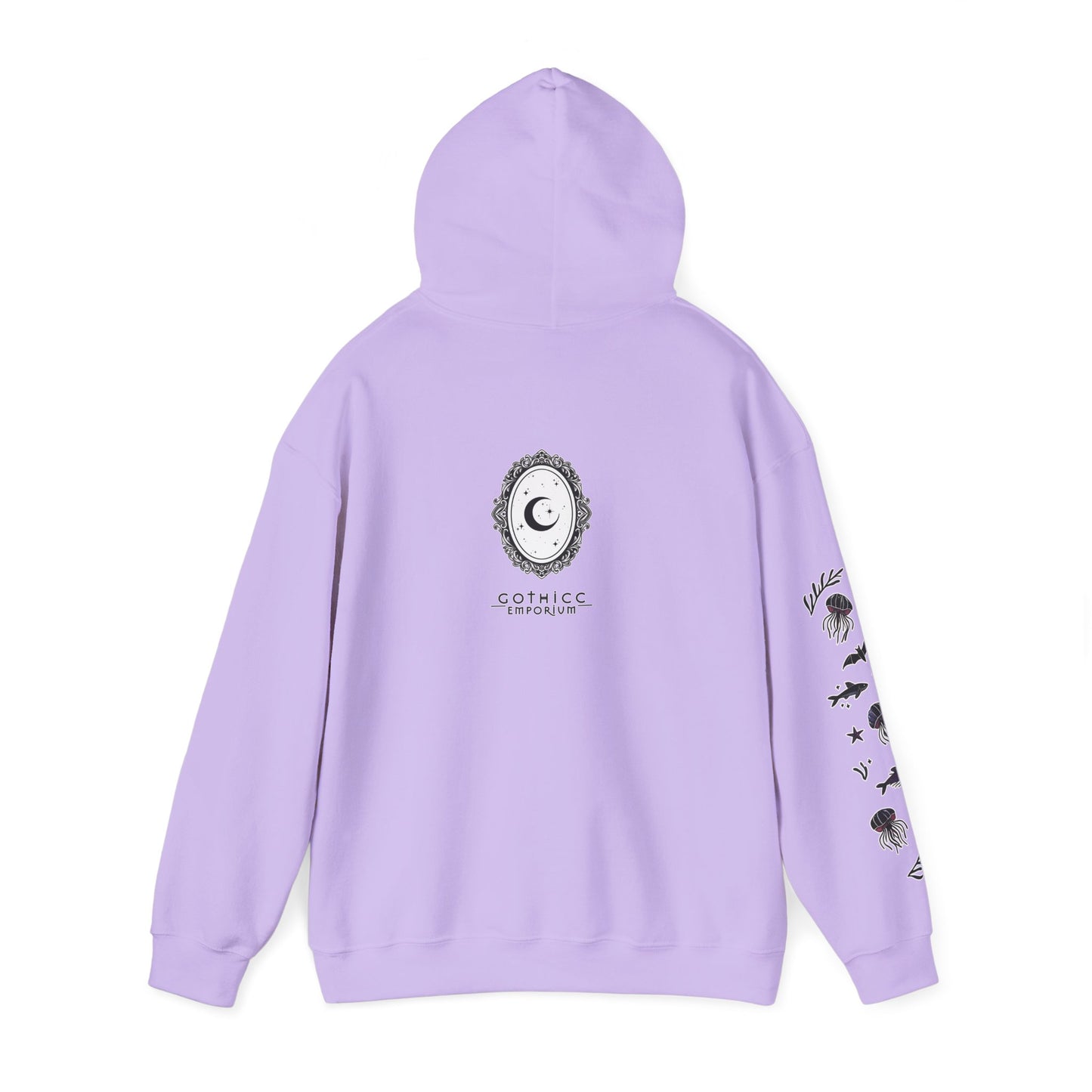 🧜‍♀️“Siren in the Shadows” Unisex Heavy Blend™ Hooded Sweatshirt — haunting, hypnotic, and draped in danger 🖤🌊🧜‍♀️🌑