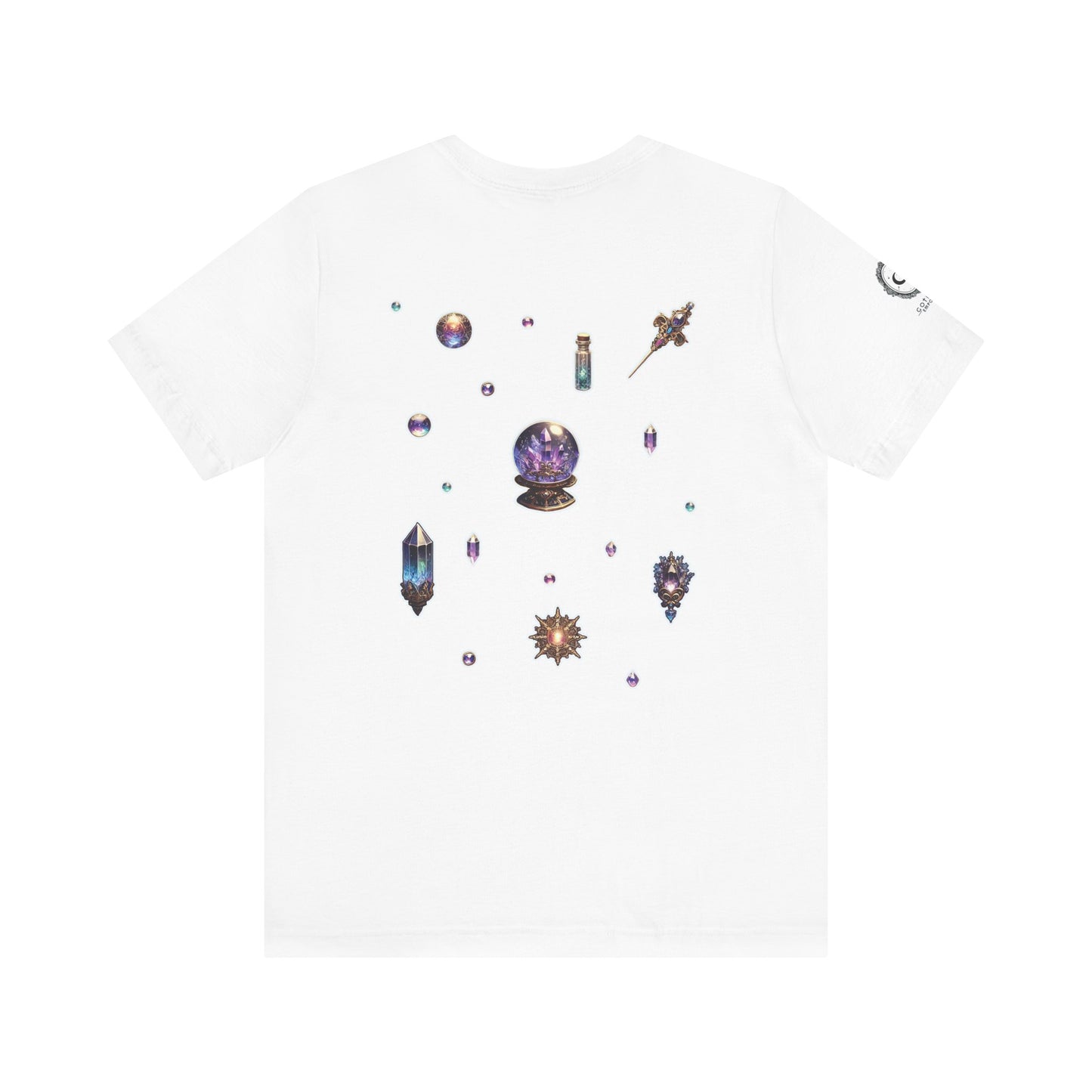 “Crystal Gem” Unisex Jersey Short Sleeve Tee — smooth, sharp, and charged with cosmic energy 💎🌌🖤
