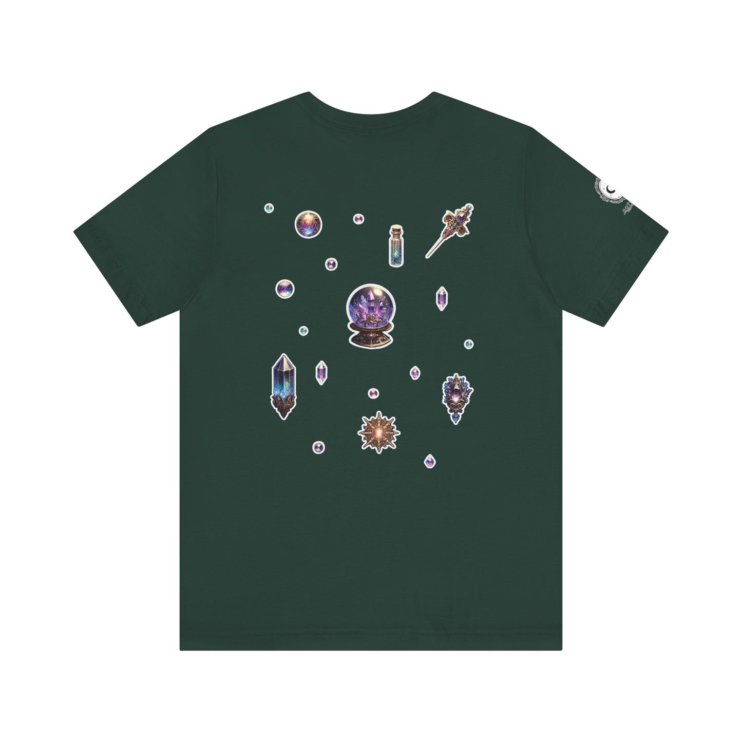 “Crystal Gem” Unisex Jersey Short Sleeve Tee — smooth, sharp, and charged with cosmic energy 💎🌌🖤