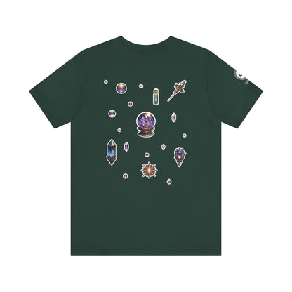 “Crystal Gem” Unisex Jersey Short Sleeve Tee — smooth, sharp, and charged with cosmic energy 💎🌌🖤