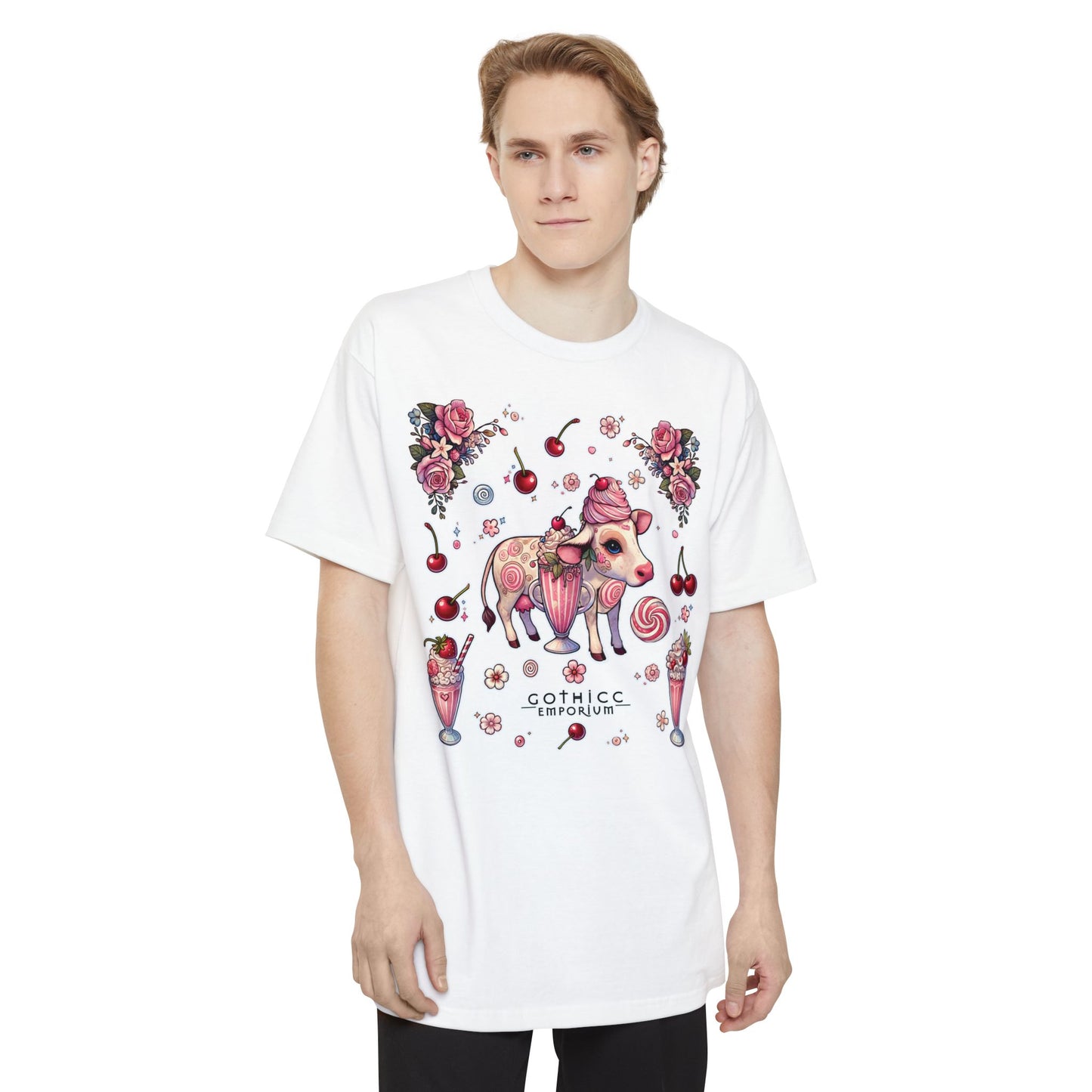 "Milkshake Cow" Unisex Tall Beefy-T® T-Shirt