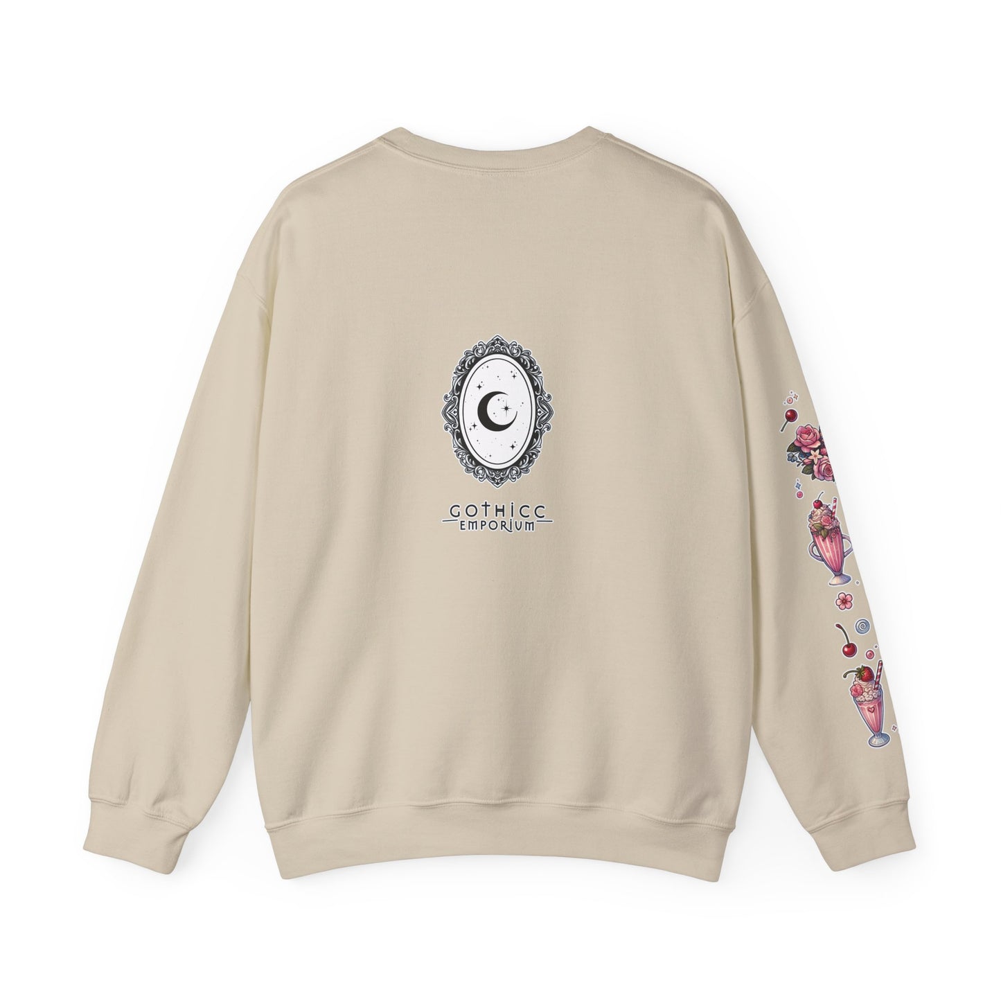 “Milkshake Cow” Unisex Heavy Blend™ Crewneck Sweatshirt — thick-cut comfort with dairy-core drip 🐄🥤🖤✨
