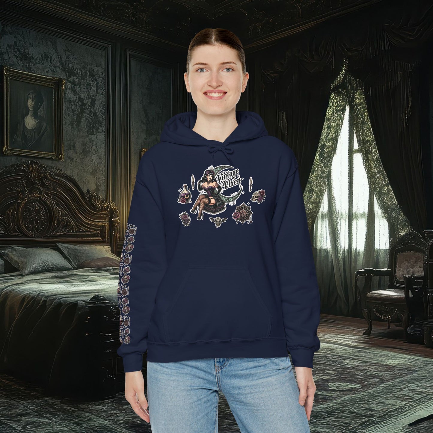 "Vintage Vixen" Unisex Heavy Blend™ Hooded Sweatshirt