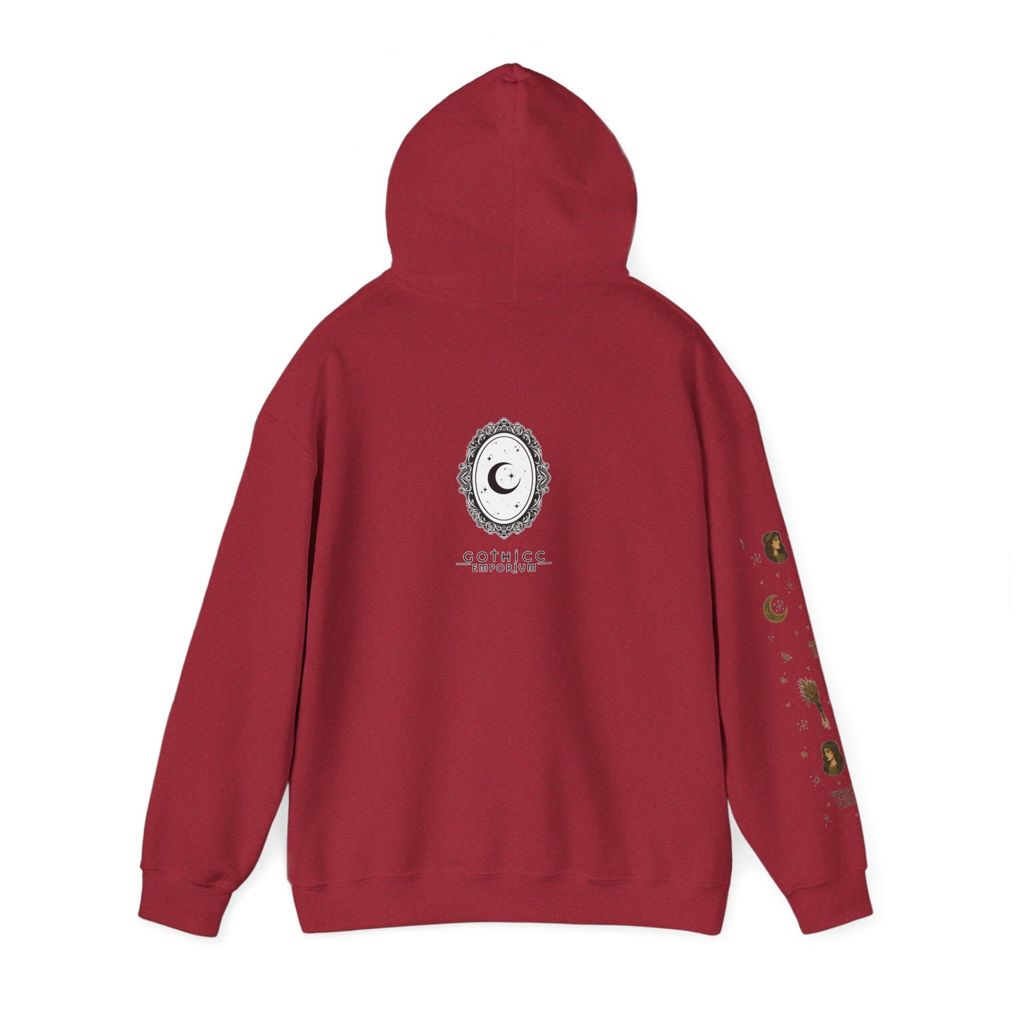 “Virgo” Unisex Heavy Blend™ Hooded Sweatshirt — organized, observant, and witchy in the best way ♍🖤✨