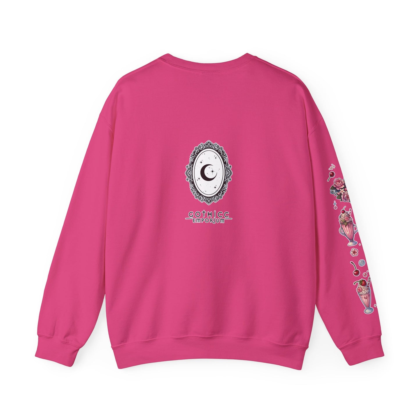 “Milkshake Cow” Unisex Heavy Blend™ Crewneck Sweatshirt — thick-cut comfort with dairy-core drip 🐄🥤🖤✨