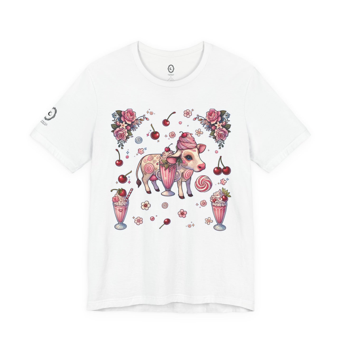 “Milkshake Cow” Unisex Jersey Short Sleeve Tee — soft, sassy, and sweet enough to spill 🐄🥤💅🖤