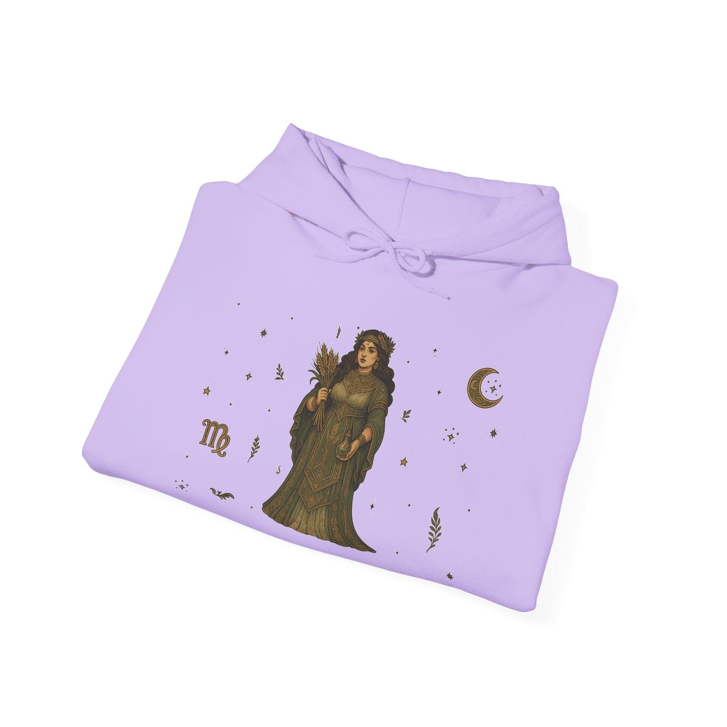 “Virgo” Unisex Heavy Blend™ Hooded Sweatshirt — organized, observant, and witchy in the best way ♍🖤✨