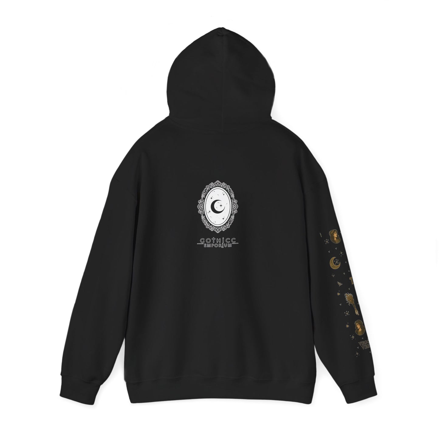 “Virgo” Unisex Heavy Blend™ Hooded Sweatshirt — organized, observant, and witchy in the best way ♍🖤✨
