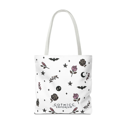 🧹 “Thicc Witchyy” Tote Bag – White (18x18)