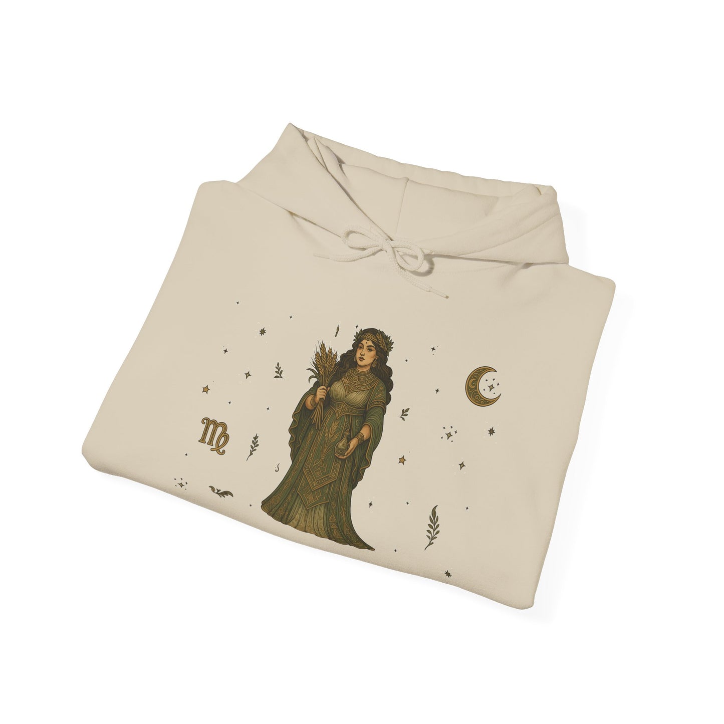 “Virgo” Unisex Heavy Blend™ Hooded Sweatshirt — organized, observant, and witchy in the best way ♍🖤✨