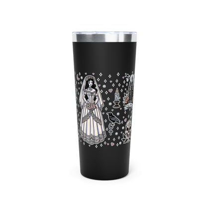 “Bride” Copper Vacuum Insulated Tumbler – 22oz — cold-hearted, hot-blooded, and ready to say I brew 💍🔥🥂🖤