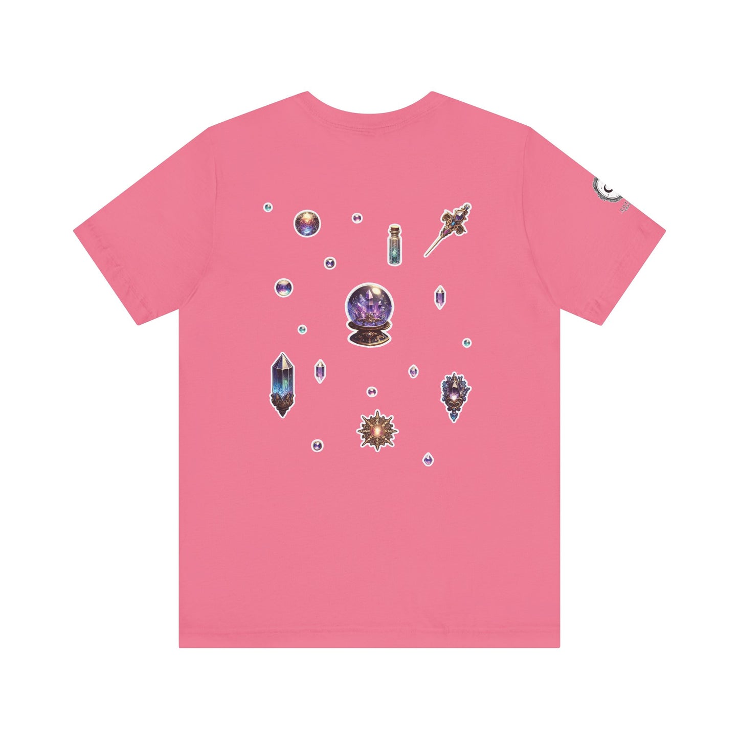 “Crystal Gem” Unisex Jersey Short Sleeve Tee — smooth, sharp, and charged with cosmic energy 💎🌌🖤