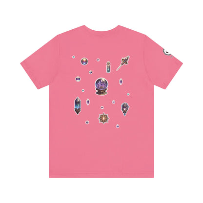 “Crystal Gem” Unisex Jersey Short Sleeve Tee — smooth, sharp, and charged with cosmic energy 💎🌌🖤