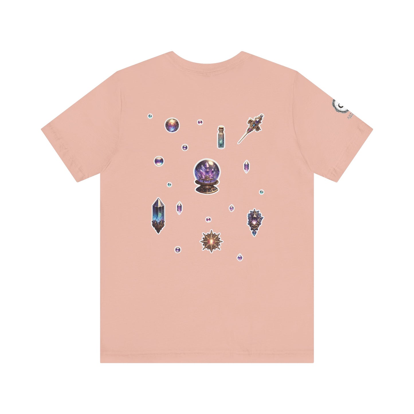 “Crystal Gem” Unisex Jersey Short Sleeve Tee — smooth, sharp, and charged with cosmic energy 💎🌌🖤