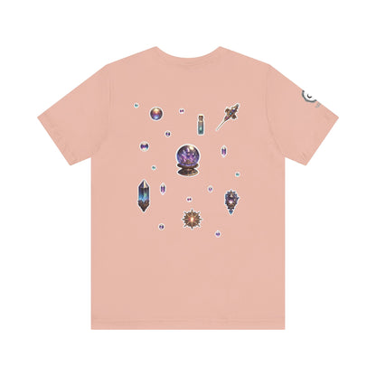 “Crystal Gem” Unisex Jersey Short Sleeve Tee — smooth, sharp, and charged with cosmic energy 💎🌌🖤