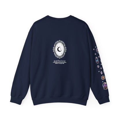 “Crystal Gem” Unisex Heavy Blend™ Crewneck Sweatshirt — soft, strong, and sparkling 💎🌌🖤