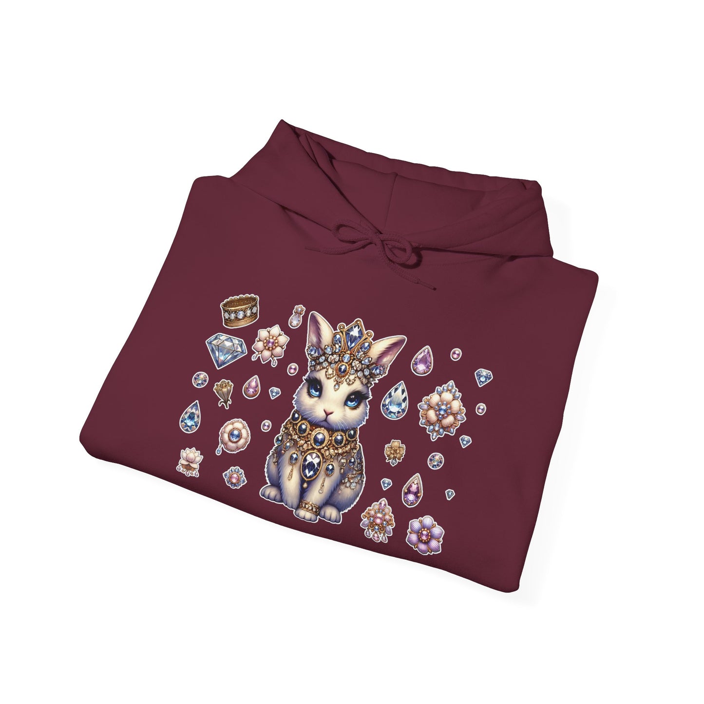 "Jeweled Bunny" Unisex Heavy Blend™ Hooded Sweatshirt