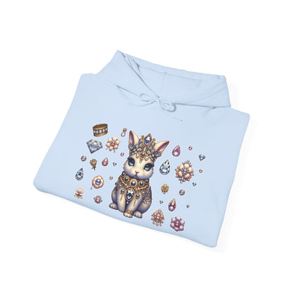 "Jeweled Bunny" Unisex Heavy Blend™ Hooded Sweatshirt