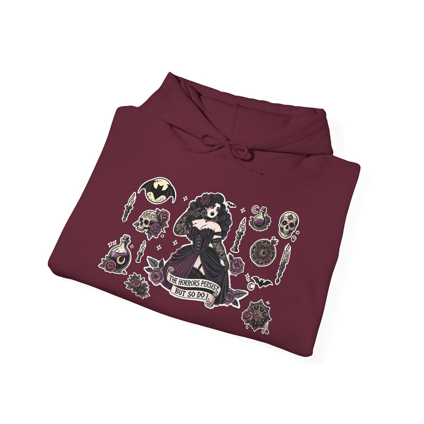"The Horrors Persist" Unisex Heavy Blend™ Hooded Sweatshirt
