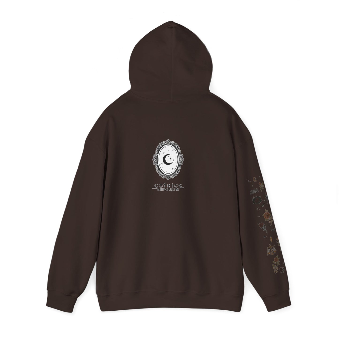 “Libra” Unisex Heavy Blend™ Hooded Sweatshirt — balanced, bold, and serving celestial symmetry♎🖤⚖️✨