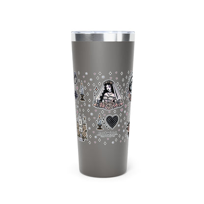 “Bride” Copper Vacuum Insulated Tumbler – 22oz — cold-hearted, hot-blooded, and ready to say I brew 💍🔥🥂🖤