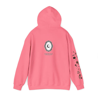 “Libra” Unisex Heavy Blend™ Hooded Sweatshirt — balanced, bold, and serving celestial symmetry♎🖤⚖️✨