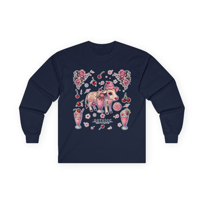 "Milkshake Cow" Unisex Ultra Cotton Long Sleeve Tee