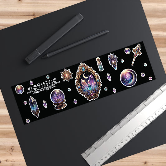 "Crystal Gem" Bumper Sticker in Black