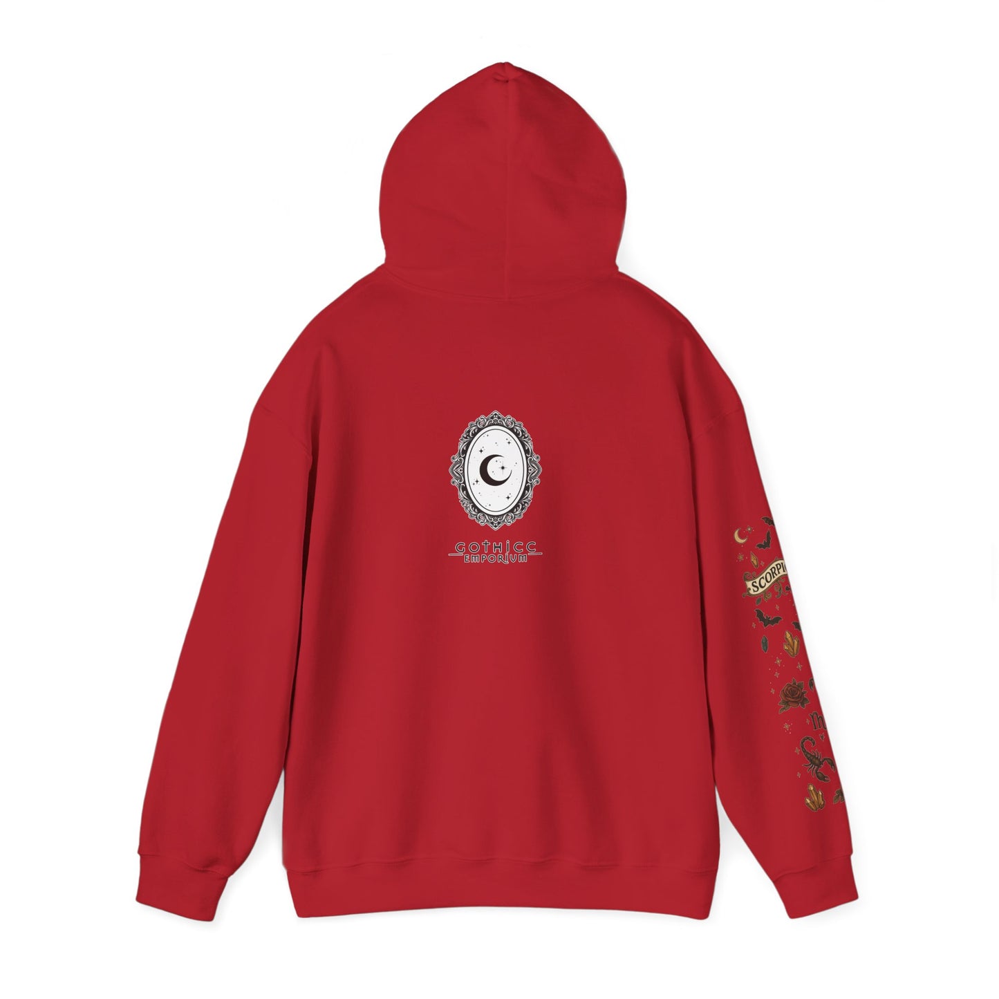“Scorpio” Unisex Heavy Blend™ Hooded Sweatshirt — magnetic, mysterious, and deadly chic ♏🖤🦂