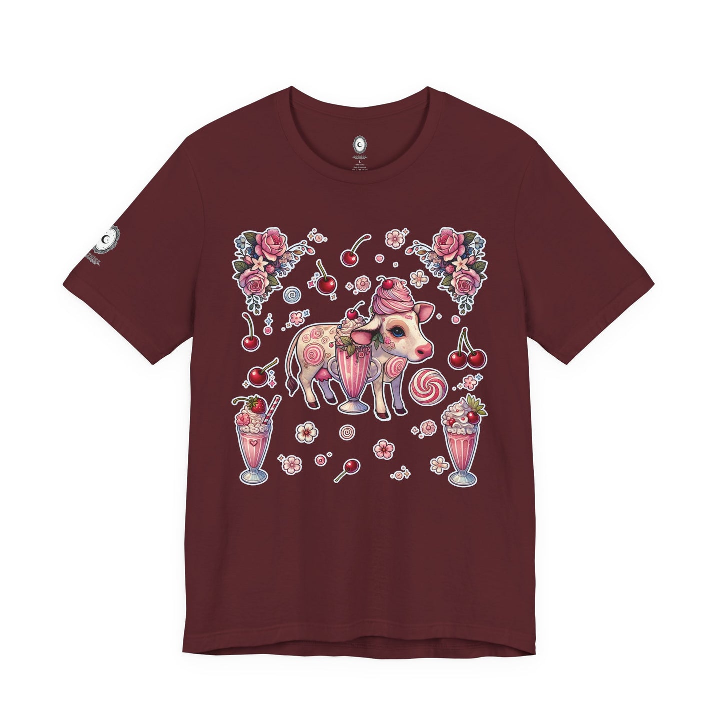 “Milkshake Cow” Unisex Jersey Short Sleeve Tee — soft, sassy, and sweet enough to spill 🐄🥤💅🖤
