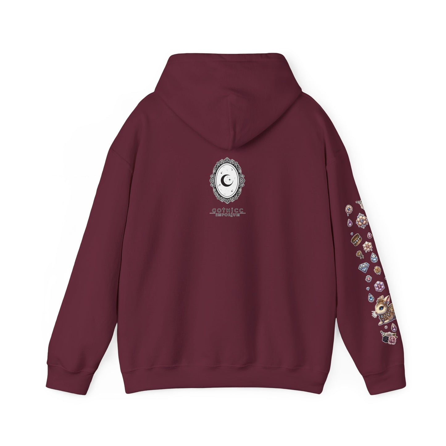 "Jeweled Bunny" Unisex Heavy Blend™ Hooded Sweatshirt