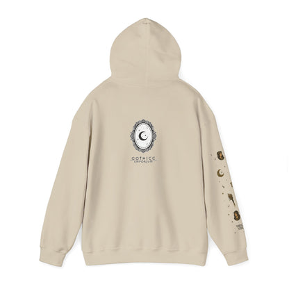 “Virgo” Unisex Heavy Blend™ Hooded Sweatshirt — organized, observant, and witchy in the best way ♍🖤✨