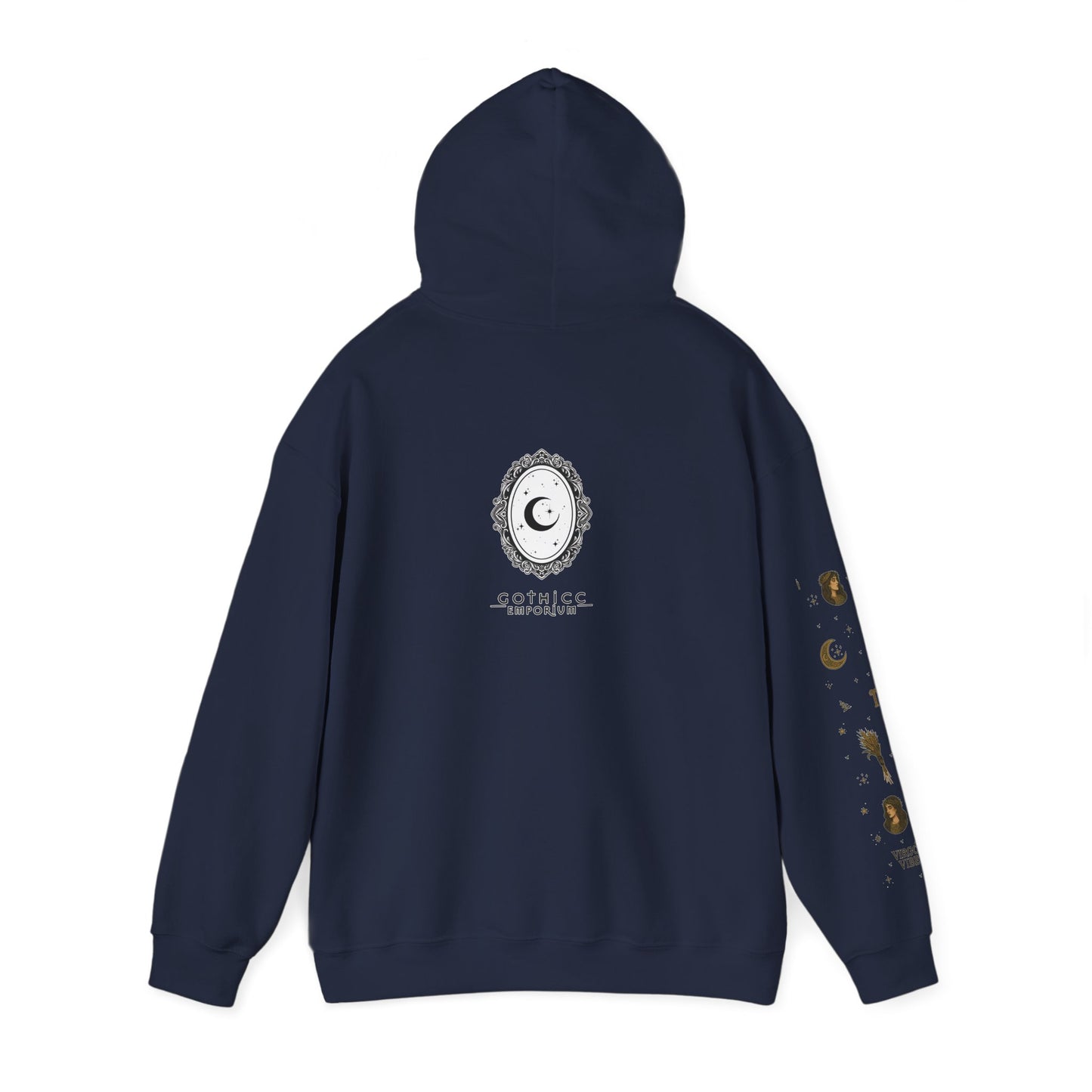 “Virgo” Unisex Heavy Blend™ Hooded Sweatshirt — organized, observant, and witchy in the best way ♍🖤✨