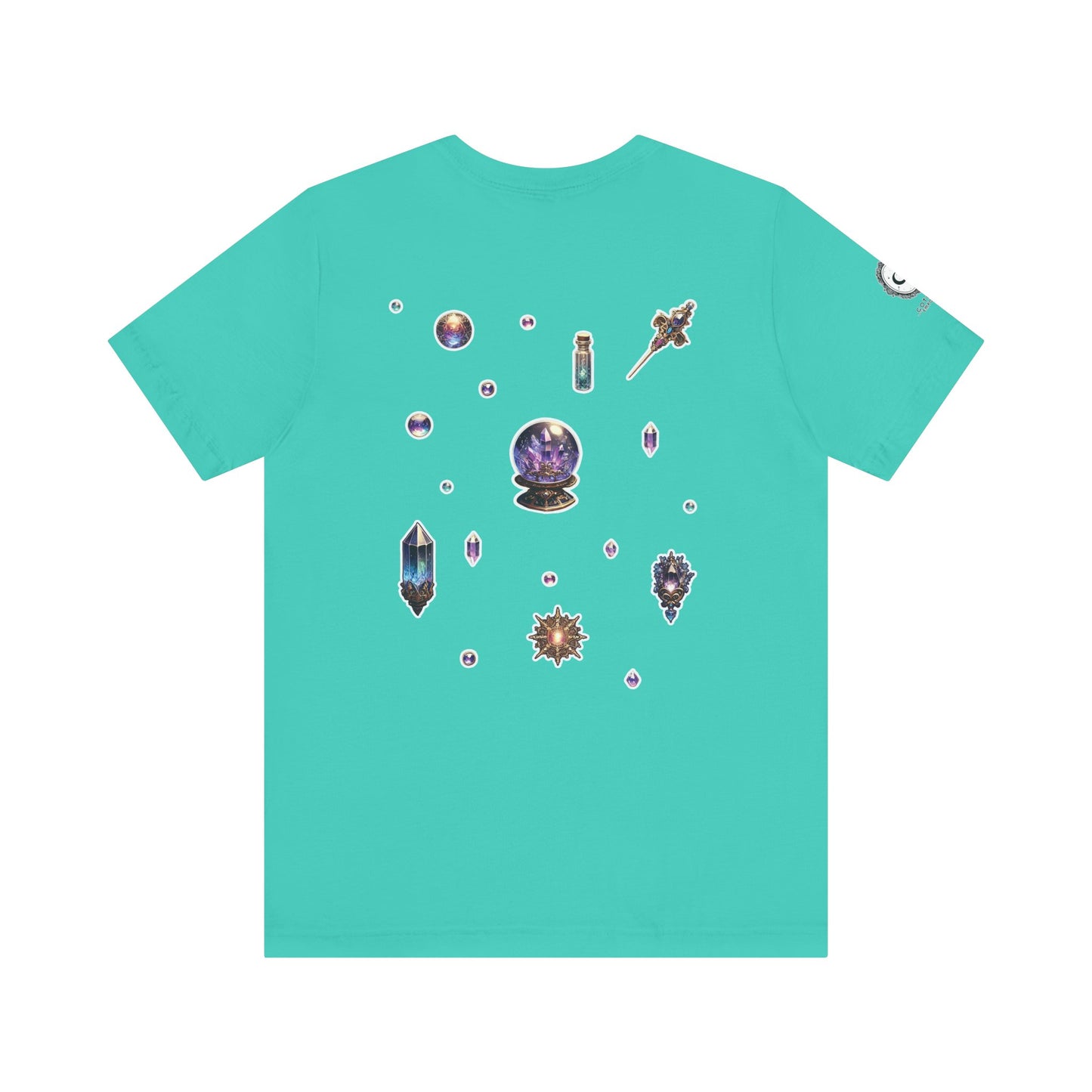 “Crystal Gem” Unisex Jersey Short Sleeve Tee — smooth, sharp, and charged with cosmic energy 💎🌌🖤