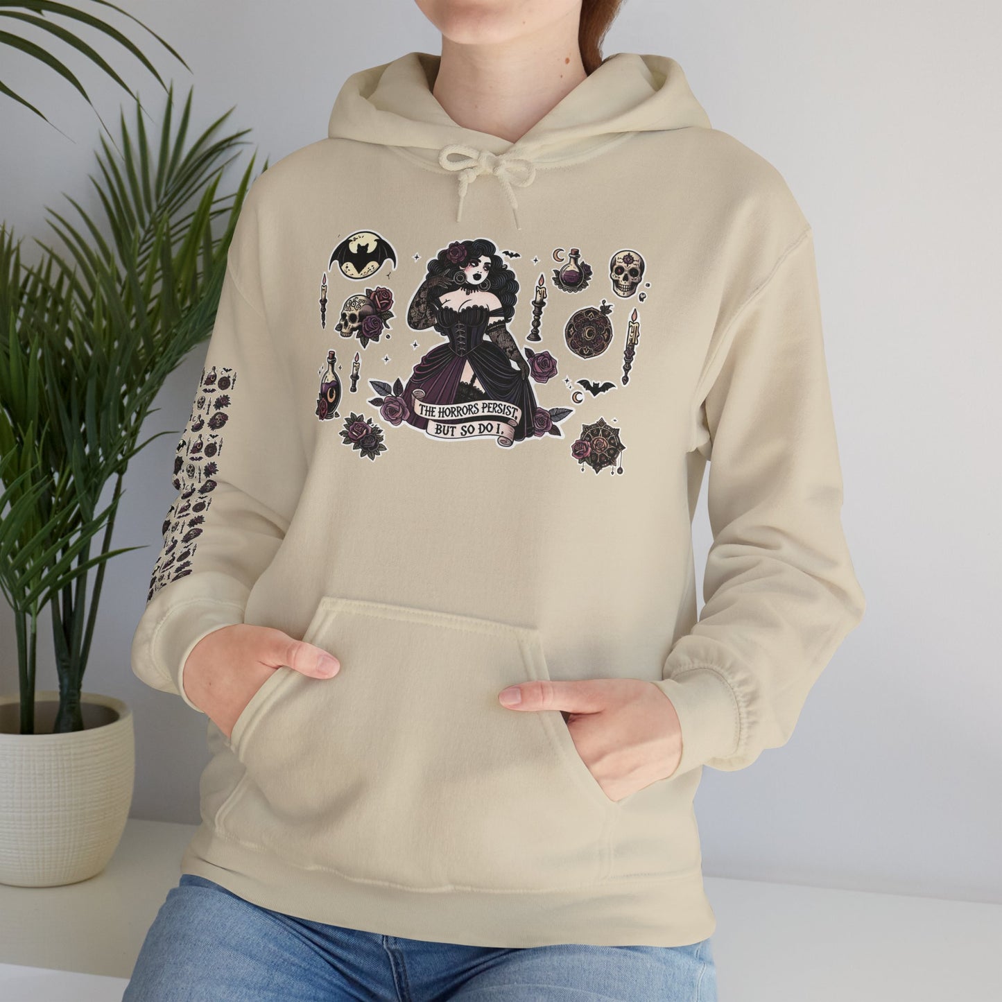 "The Horrors Persist" Unisex Heavy Blend™ Hooded Sweatshirt
