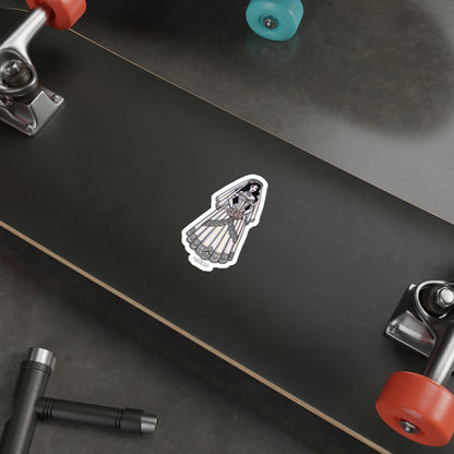 “Bride” Die-Cut Vinyl Sticker — spooky vows & sharp edges only 👰‍♀️💀🖤💍