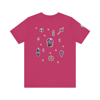 “Crystal Gem” Unisex Jersey Short Sleeve Tee — smooth, sharp, and charged with cosmic energy 💎🌌🖤