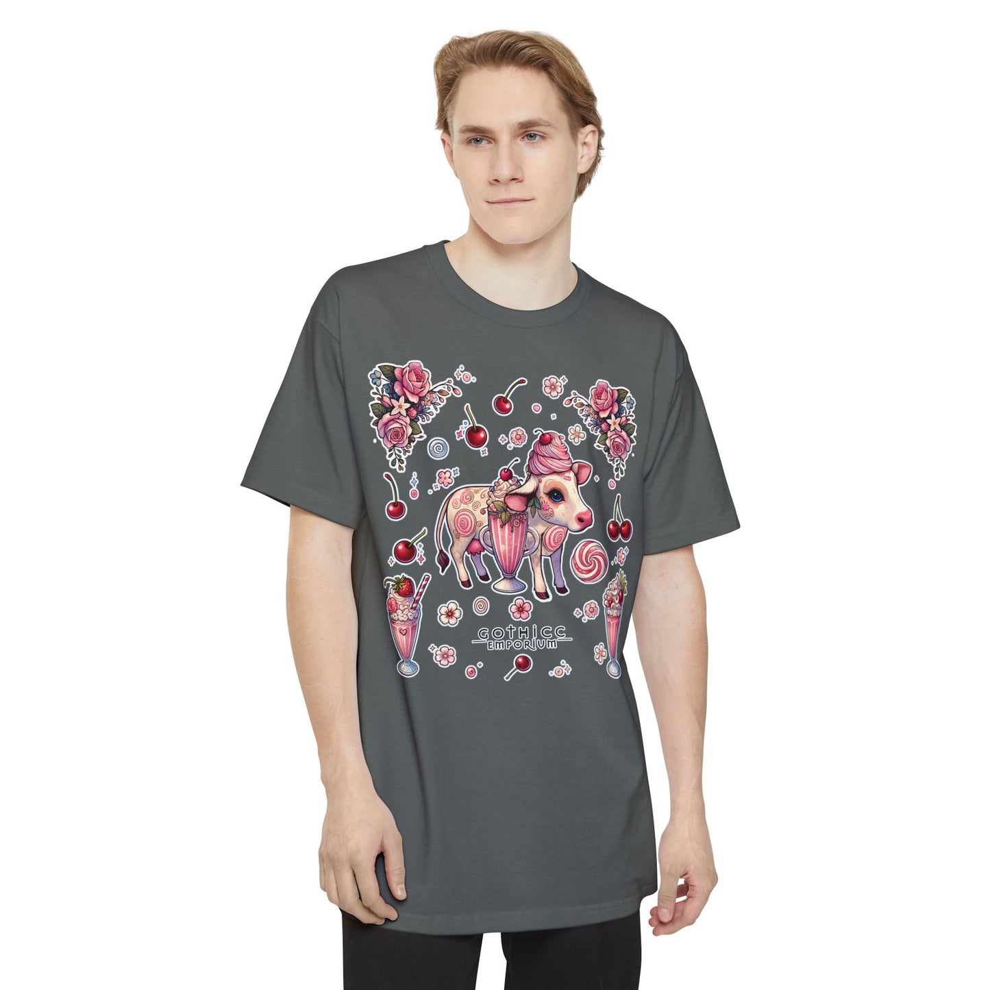 "Milkshake Cow" Unisex Tall Beefy-T® T-Shirt