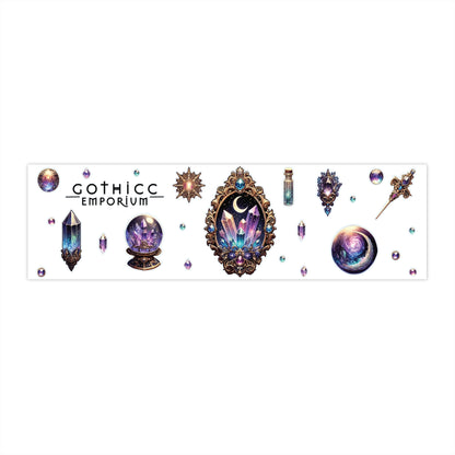 "Crystal Gem" Bumper Sticker in White