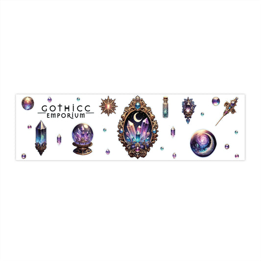"Crystal Gem" Bumper Sticker in White