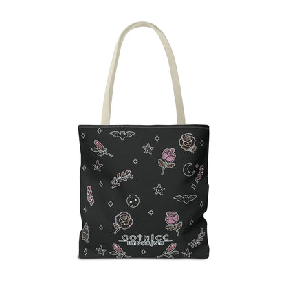 🧹 “Thicc Witchyy” Tote Bag – Black (18x18)