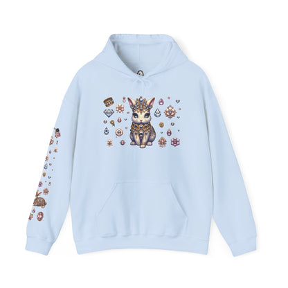 "Jeweled Bunny" Unisex Heavy Blend™ Hooded Sweatshirt